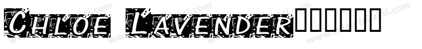 Chloe Lavender字体转换